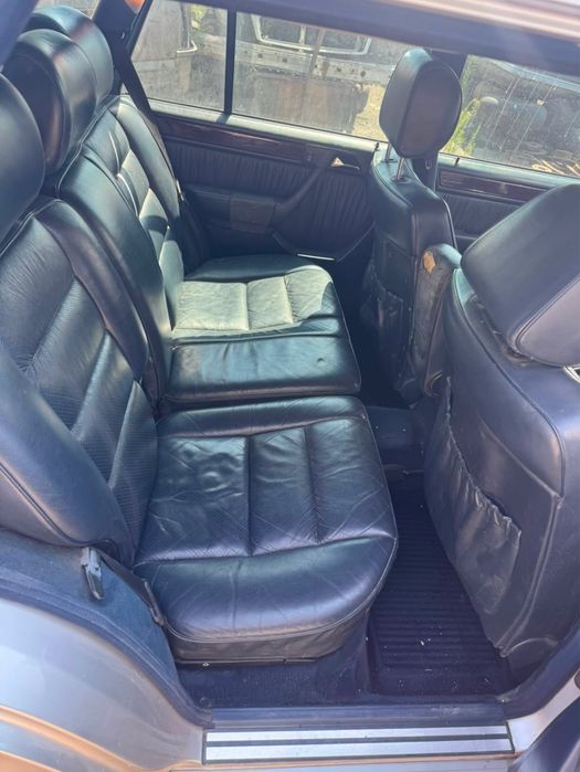 Салон s124 w124 синяя кожа сиденья перед зад с проводкой и пультами