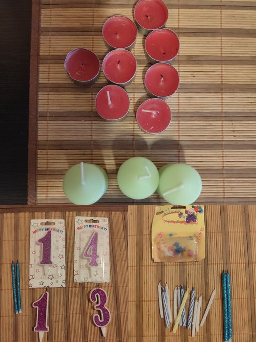 Свічки декоративні  січки на торт