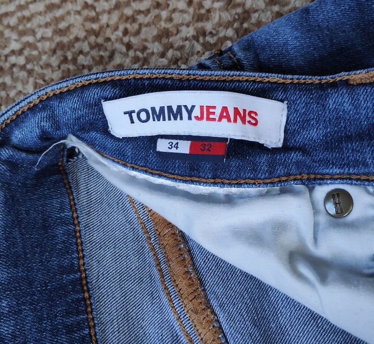 Tommy Hilfiger джинсы simon skinny оригинал голубые W34 L32 #2