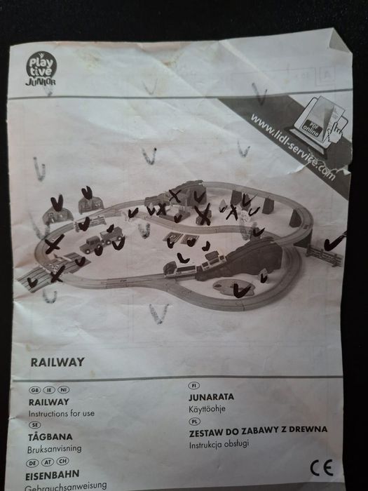 Tor i kolejka drewniana