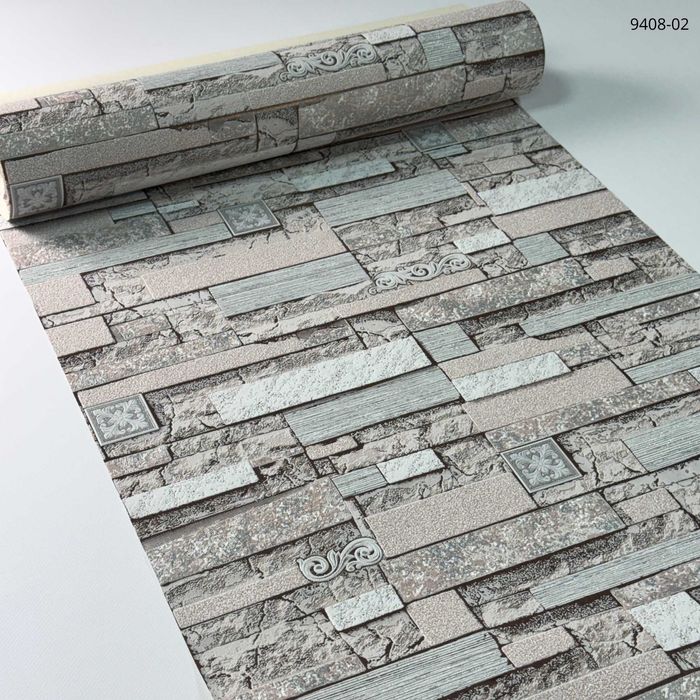 Шпалери півметрові слов'янськи вінілові на паперовій основі під камінь