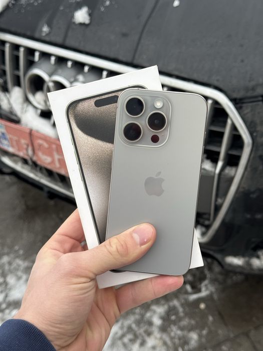 Iphone 15 pro 256 90% акб Європа natural titanium