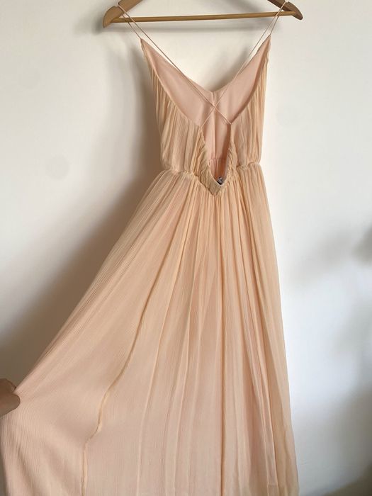 Vestido comprido Mango de seda