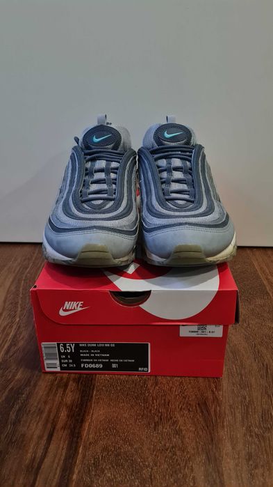 Nike Air Max 97 azuis e cinza