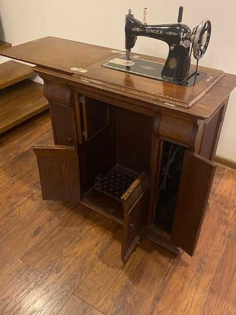 Singer maszyna do szycia szafkowa, pałacowa