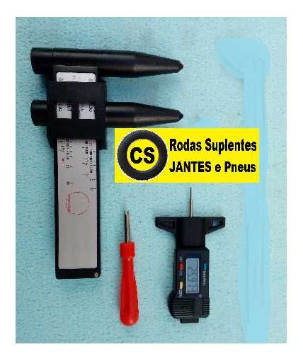 KIT oficina Medidor jantes PCD rodas piso pneus, saca interior válvula