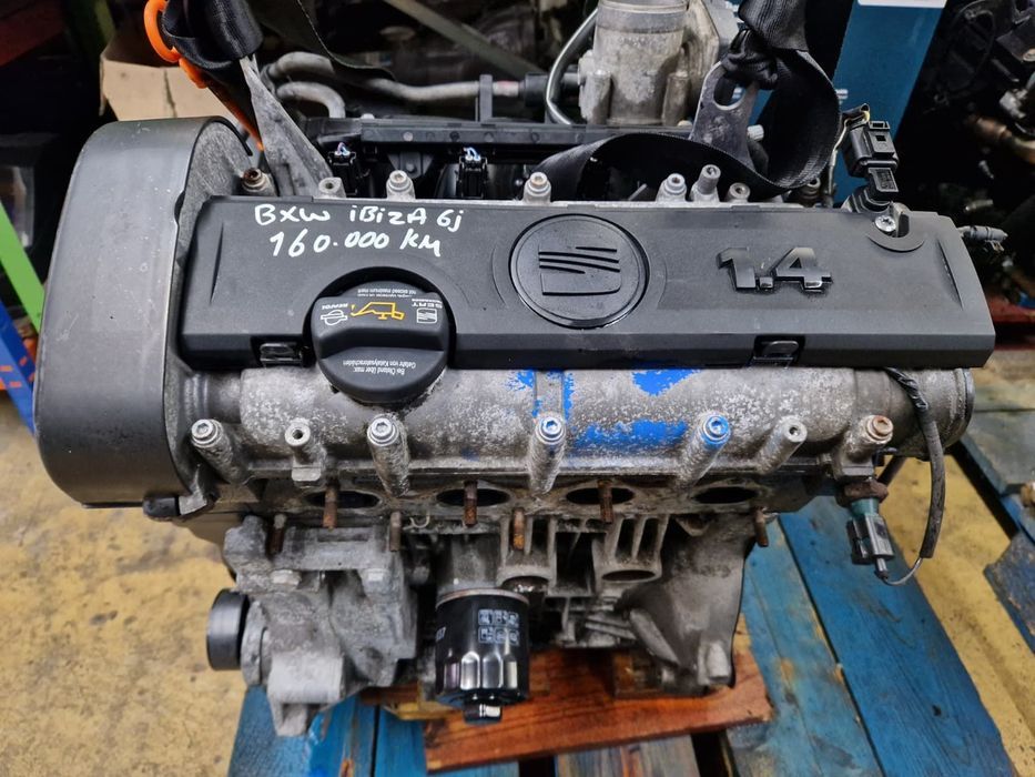 Motor usado BXW SEAT IBIZA 6J 1.4 86CV SKODA FABIA LEON 160.000KM