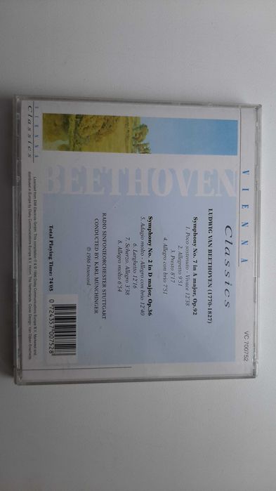 Компакт диск Beethoven-Vienna Symfhony №7 и №2 cd disc