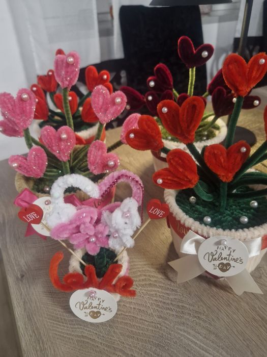 Koszyczki na Walentynki.