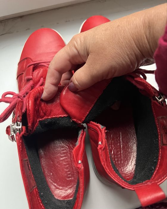 Кожаные ботинки Manitu, размер 42, стелька 26 см