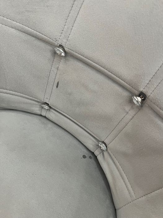 Fotel szary z kryształkami