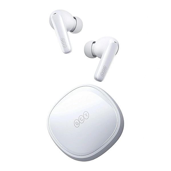 Słuchawki dokanałowe QCY T13X z ENC IPX5 Bluetooth 5.3 - białe