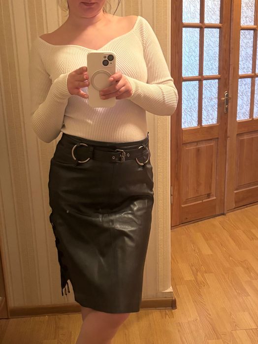 Спідниця шкіряна