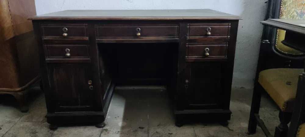 Secretária Antiga Mogno