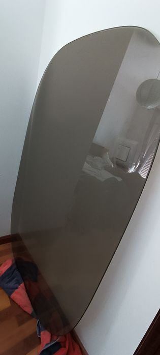 Tampo de vidro para mesa oval