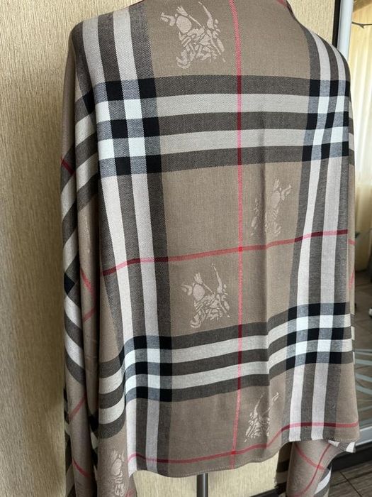 Шикарний кашеміровий шарф, палантин burberry
