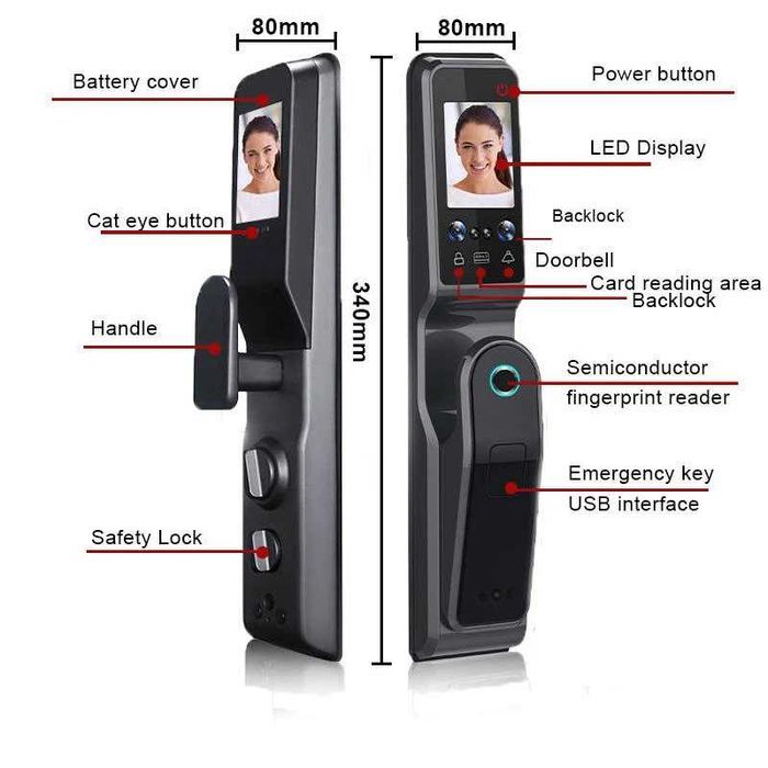 * NEW * Smart door lock with tuya wifi camera64172183266179122