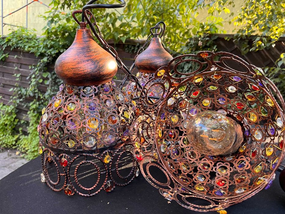 Trzy piękne lampy w stylu art deco