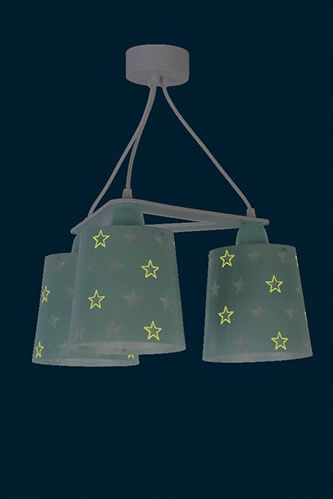 Lampa Gwiazdy Zielona W Gwiazdki Potrójna 81214E