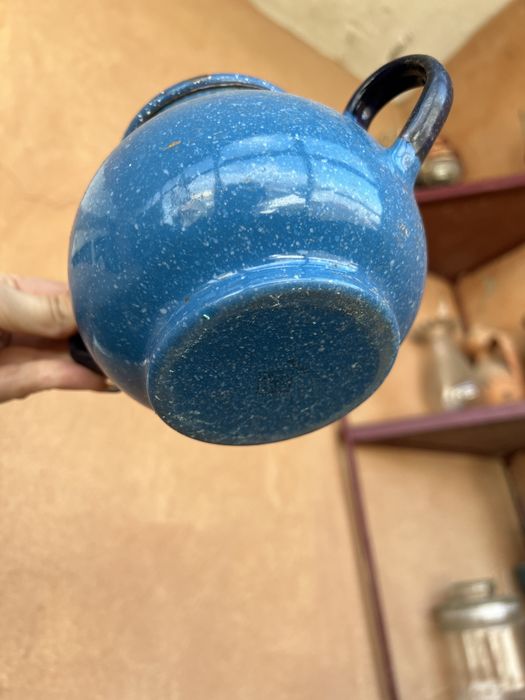 Vintage and Unique Blue Ceramic Jar434369580279408644