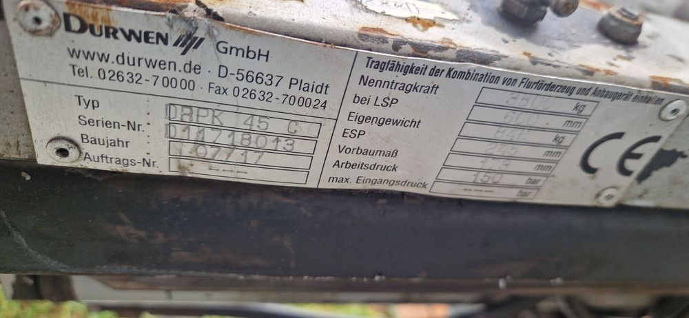 Paletyzer potrójny Durwen DRPK 45C 2017r