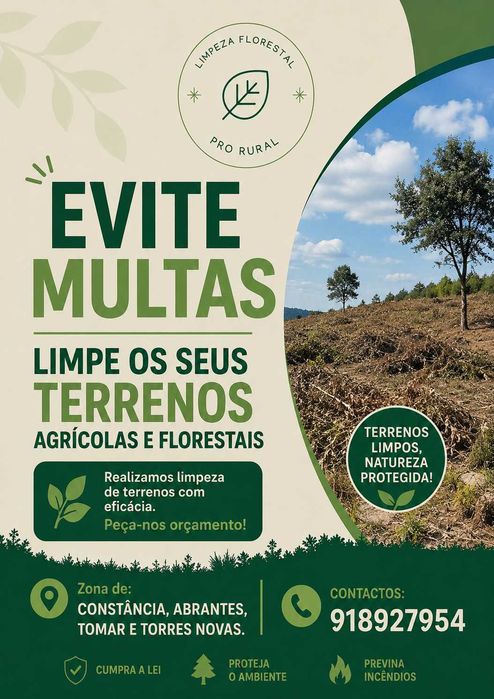 Limpeza de Terrenos agrícolas e florestais
