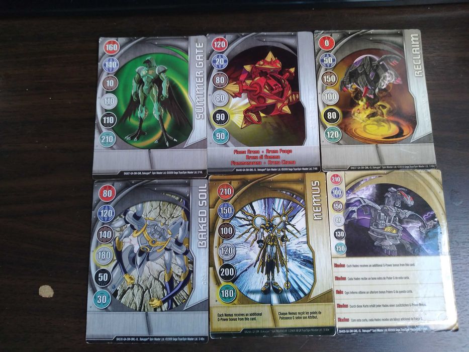 27 Cartas BAKUGAN BATTLE BRAWLERS