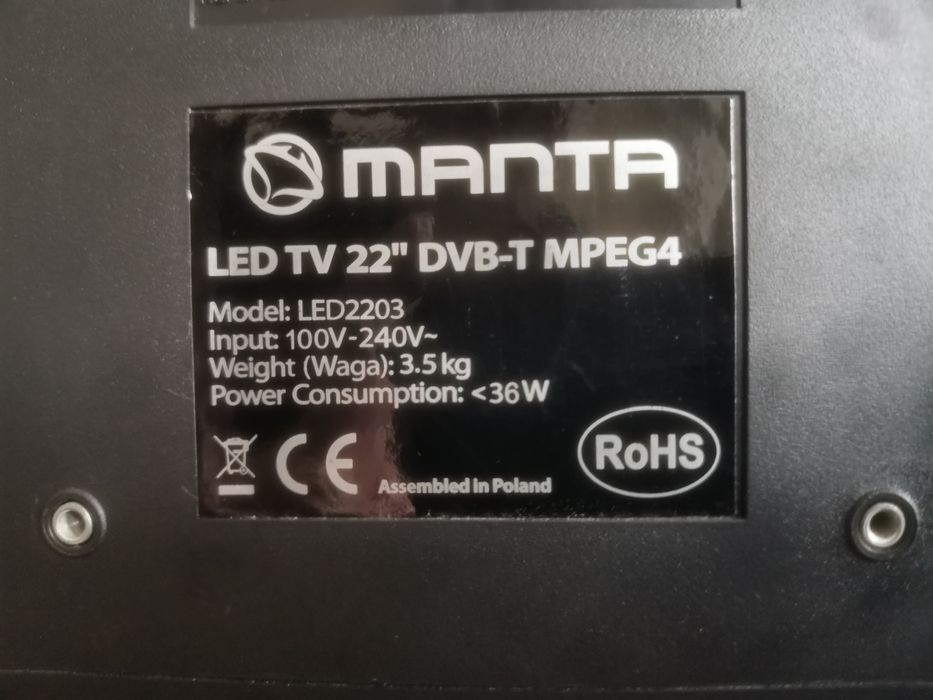 Telewizor Manta LED TV 2203 DVB-T