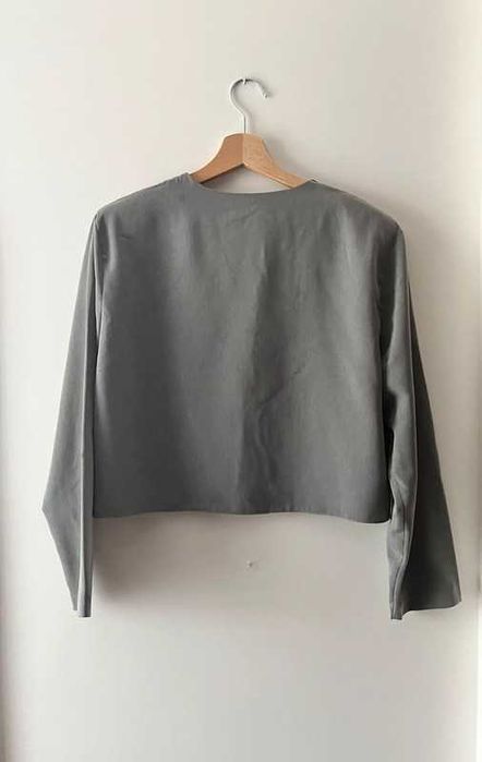 Szary popielaty żakiet damski na lato Giovani L 40