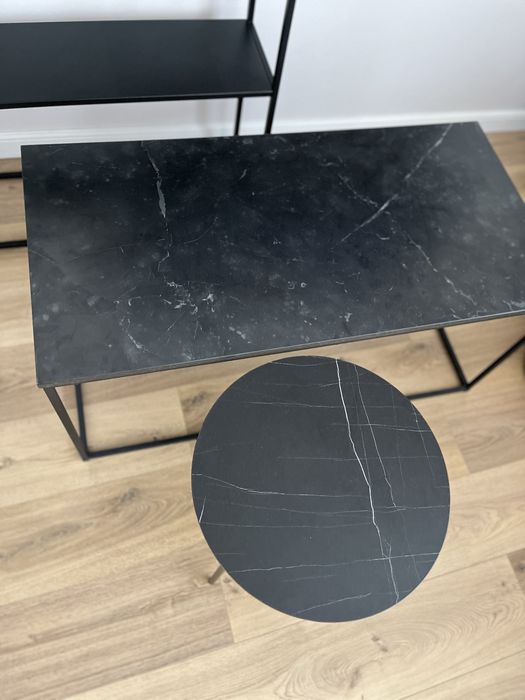 Czarne meble stolik konsola szafka rtv ikea jysk