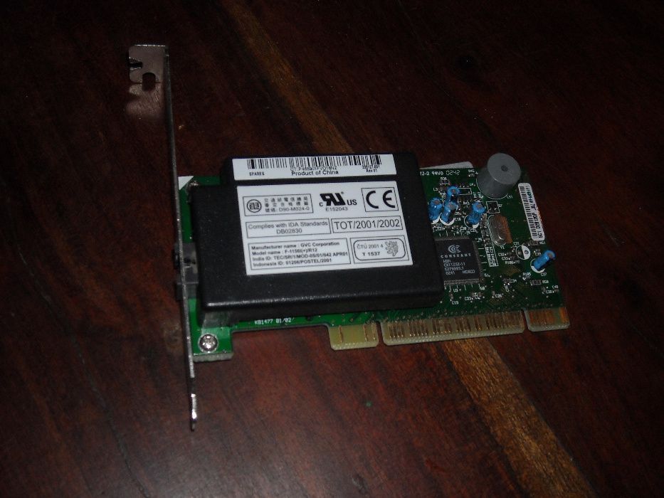 Placa de rede e modem antigos64286057116930120