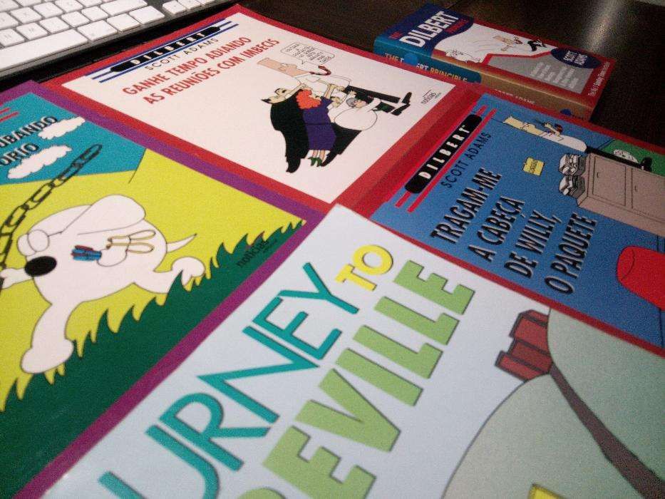 Coleção de 5 livros Dilbert em Português novos