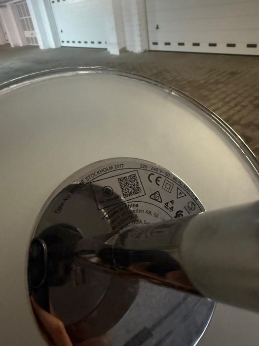 IKEA STOCKHOLM 2017 komplet lamp podłogowa + stołowa, chrom