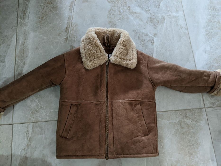 Team starter дубленка дубльонка для мальчика натуральная кожаная