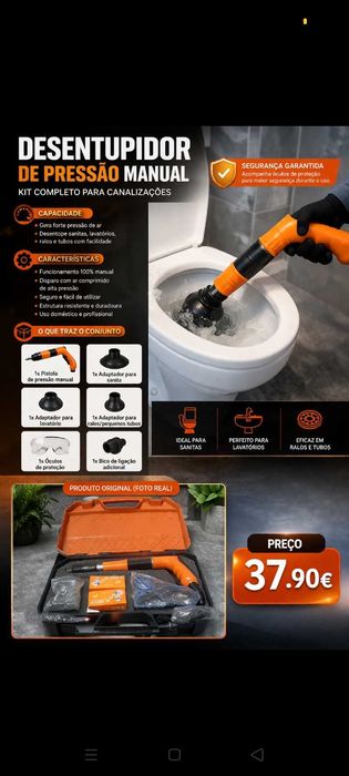 Desentupidor Manual+Oferta. Oportunidades