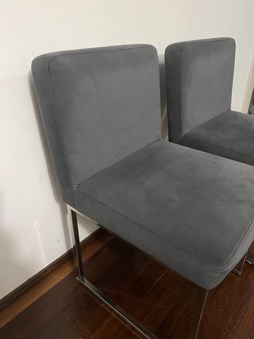 Cadeiras interdesign com pe inox