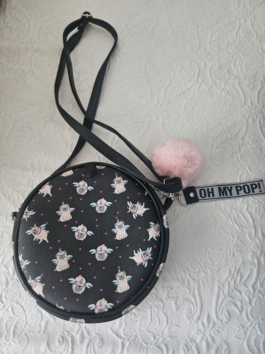 Mala tiracola cão pug da Oh my pop! Nova