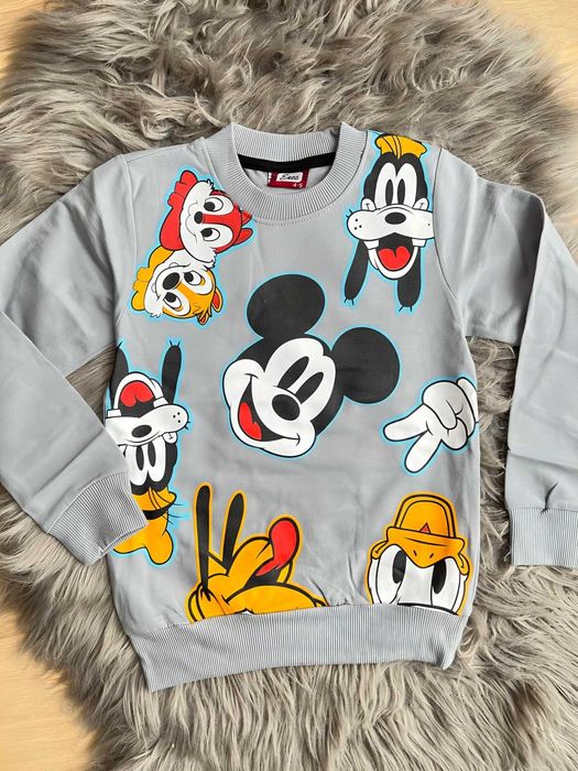 Bluza Disney chłopiec Mickey Goofy szara