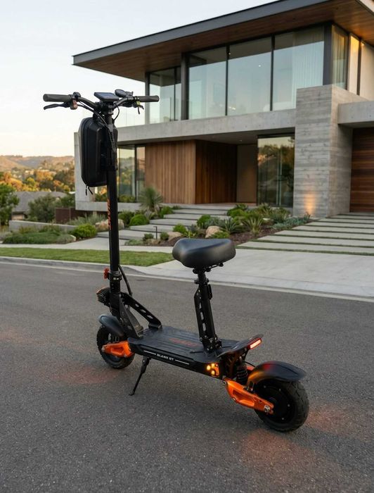 ТОП! ECOBIKE Zen U12 GIANT Blade GT Pro Sport — швидкий та потужний електросамокат 1600 Вт 18/26 Ah Червоний