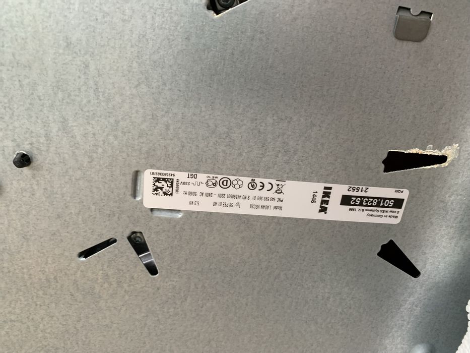 Placa de Indução IKEA (funciona-rachada)