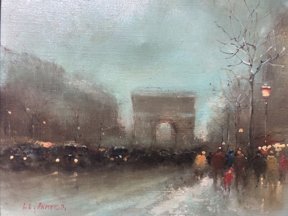 Oleo sobre tela motivo Paris