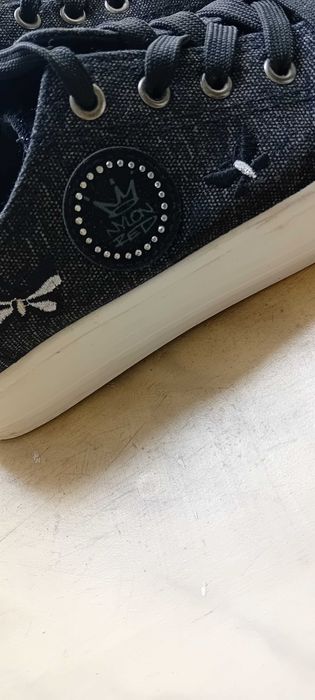 Tenisówki z grubszego płótna 38 grubsza podeszwa