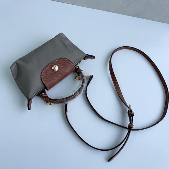 Mala Longchamp Mini Cinzenta