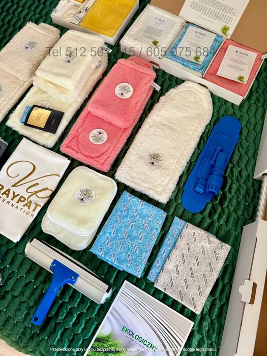 Nowy zestaw o wart 5961 zł do sprzątania bez chemii Nanosrebro Raypath