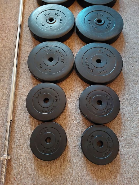 Штанга, блины для штанги, вес, бодибилдинг, жим, железо, гриф, спорт