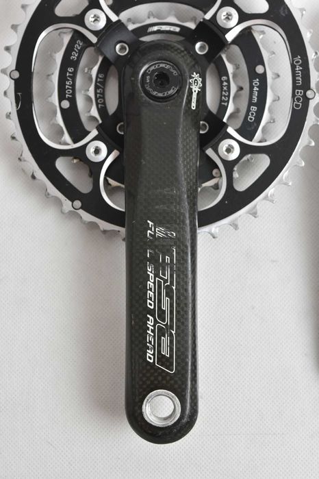 retro mtb korba FSA carbon ! ISIS ! 175mm ! 22/32/44z !