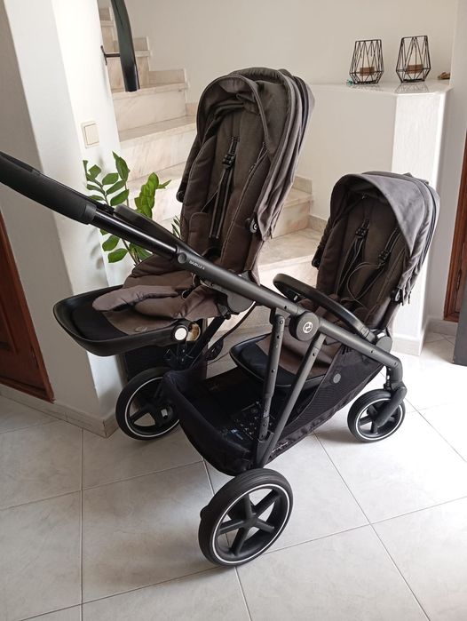 Carrinho Gémeos Cybex Gazelle S + 2 Ovinhos – Estado irrepreensível