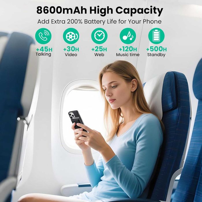 Capa com bateria para iPhone 16 Pro MAX