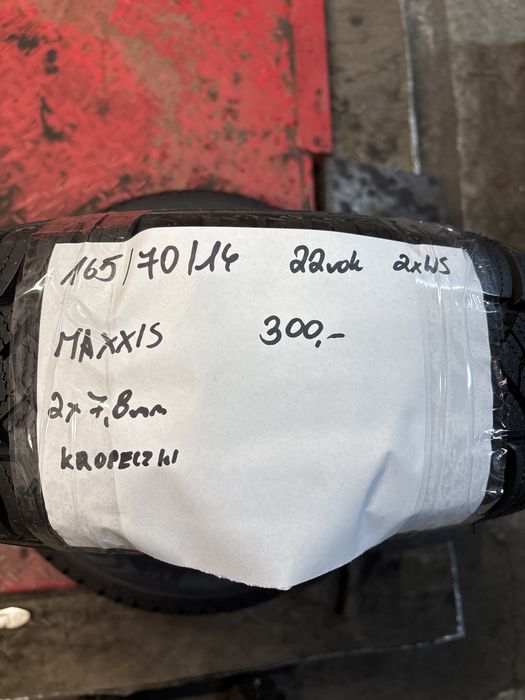 165/70R14 Maxxis 22 rok demo wielosezon 2szt