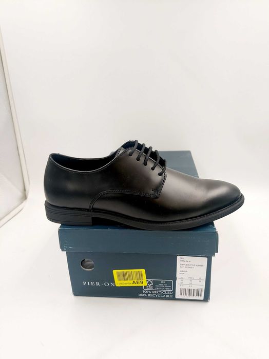 Męskie półbuty eleganckie czarne R.39 PI02S